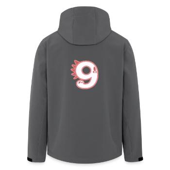 Zahl 9 - Recycelte Männer Softshell-Jacke von Stanley/Stella - Anthrazit - Hinten - AI Model Male 185 light (185cm)