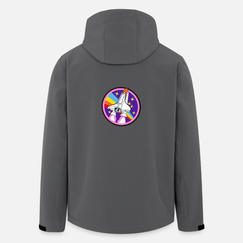 Space Shuttle - Men’s Recycled Softshell Jacket by Stanley/Stella - anthracite