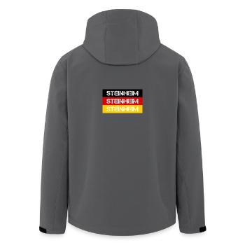 STADT STEINHEIM, DEUTSCHLAND - Recycelte Männer Softshell-Jacke von Stanley/Stella - Anthrazit - Hinten - AI Model Male 185 light (185cm)