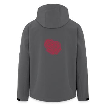 Bulin Knoten - Recycelte Männer Softshell-Jacke von Stanley/Stella - Anthrazit - Hinten - AI Model Male 185 light (185cm)
