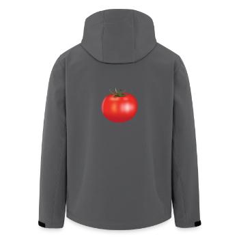 Tomate - Recycelte Männer Softshell-Jacke von Stanley/Stella - Anthrazit - Hinten - AI Model Male 185 light (185cm)