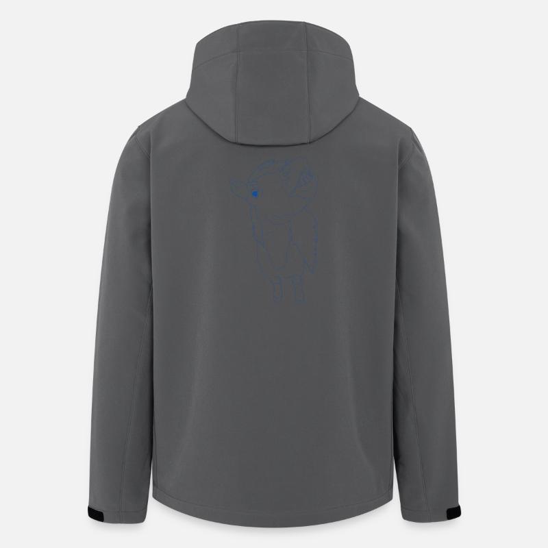Lustiges Pferd mit offenem Maul - Recycelte Männer Softshell-Jacke von Stanley/Stella - Anthrazit