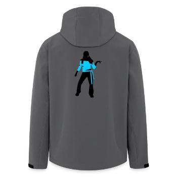 Danser, fille - Veste softshell homme en polyester recyclé Stanley/Stella - charbon - Dos - AI Model Male 185 light (185cm)