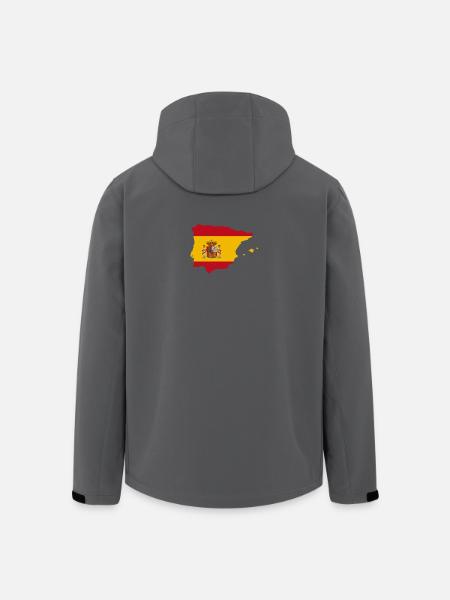 spanische Flagge - Recycelte Männer Softshell-Jacke von Stanley/Stella - Anthrazit