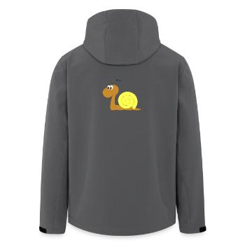 schne 3 - Recycelte Männer Softshell-Jacke von Stanley/Stella - Anthrazit - Hinten - AI Model Male 185 light (185cm)