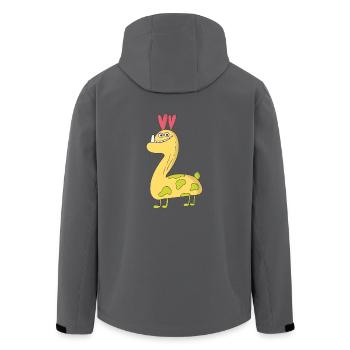 Monster - Recycelte Männer Softshell-Jacke von Stanley/Stella - Anthrazit - Hinten - AI Model Male 185 light (185cm)