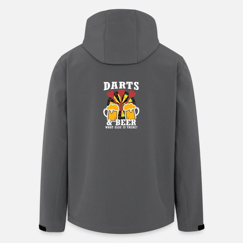 darts and beer - Men’s Recycled Softshell Jacket by Stanley/Stella - anthracite