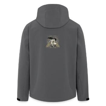 engel - Recycelte Männer Softshell-Jacke von Stanley/Stella - Anthrazit - Hinten - AI Model Male 185 light (185cm)