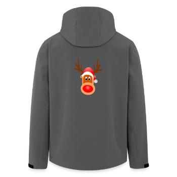 christma s1008 - Recycelte Männer Softshell-Jacke von Stanley/Stella - Anthrazit - Hinten - AI Model Male 185 light (185cm)