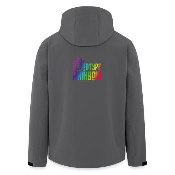 Mein Blut ist Regenbogen - Toleranz und Frieden - Recycelte Männer Softshell-Jacke von Stanley/Stella - Anthrazit - Hinten - AI Model Male 185 light (185cm)