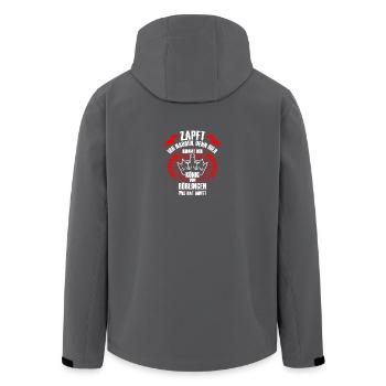 König aus BÖBLINGEN - Recycelte Männer Softshell-Jacke von Stanley/Stella - Anthrazit - Hinten - AI Model Male 185 light (185cm)
