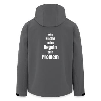 Meine Küche, meine Regeln, dein Problem! - Recycelte Männer Softshell-Jacke von Stanley/Stella - Anthrazit - Hinten - AI Model Male 185 light (185cm)
