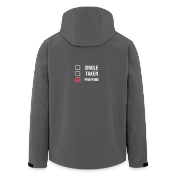 Single Taken Ping Pong - Recycelte Männer Softshell-Jacke von Stanley/Stella - Anthrazit - Hinten - AI Model Male 185 light (185cm)