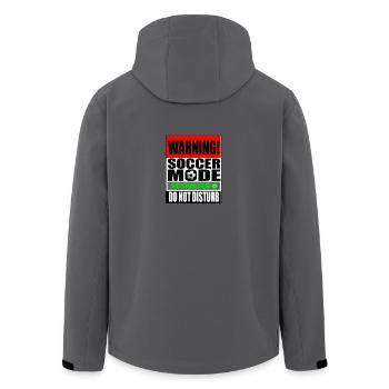 Do not Disturb - Soccer Mode activated - Recycelte Männer Softshell-Jacke von Stanley/Stella - Anthrazit - Hinten - AI Model Male 185 light (185cm)