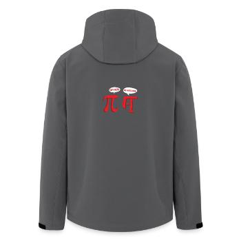 Mathe Geschenk Rational Pi Schule Lehrer Plus Zahl - Recycelte Männer Softshell-Jacke von Stanley/Stella - Anthrazit - Hinten - AI Model Male 185 light (185cm)