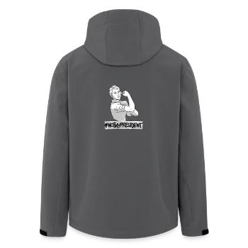 Nicht mein Präsident Politische feministische Frauenrechte - Recycelte Männer Softshell-Jacke von Stanley/Stella - Anthrazit - Hinten - AI Model Male 185 light (185cm)