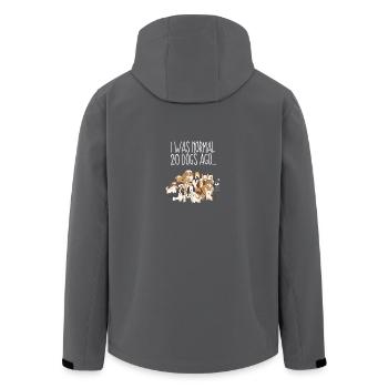 Hunde Hund Hunde Mama Rottweiler Pudel Geschenk - Recycelte Männer Softshell-Jacke von Stanley/Stella - Anthrazit - Hinten - AI Model Male 185 light (185cm)