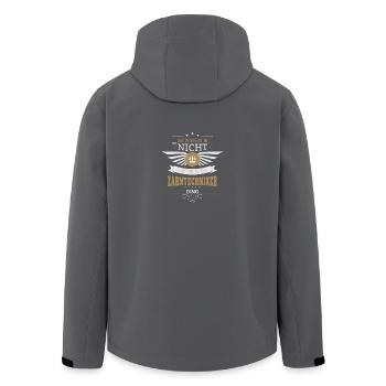 Zahntechniker Geschenk zum Geburtsta - Recycelte Männer Softshell-Jacke von Stanley/Stella - Anthrazit - Hinten - AI Model Male 185 light (185cm)