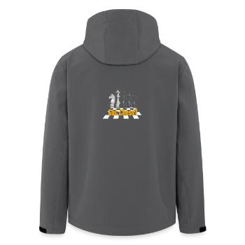 Schach - Schachbrett - got Chess? - Recycelte Männer Softshell-Jacke von Stanley/Stella - Anthrazit - Hinten - AI Model Male 185 light (185cm)