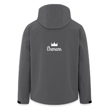 Ehemann - Recycelte Männer Softshell-Jacke von Stanley/Stella - Anthrazit - Hinten - AI Model Male 185 light (185cm)