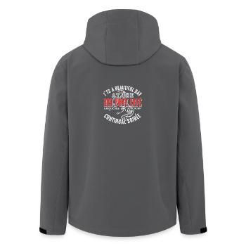 Rotes Pony Café lustige Sprüche - Recycelte Männer Softshell-Jacke von Stanley/Stella - Anthrazit - Hinten - AI Model Male 185 light (185cm)