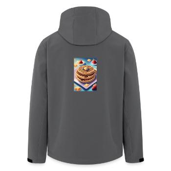 Großer Haufen Pfannkuchen - Recycelte Männer Softshell-Jacke von Stanley/Stella - Anthrazit - Hinten - AI Model Male 185 light (185cm)