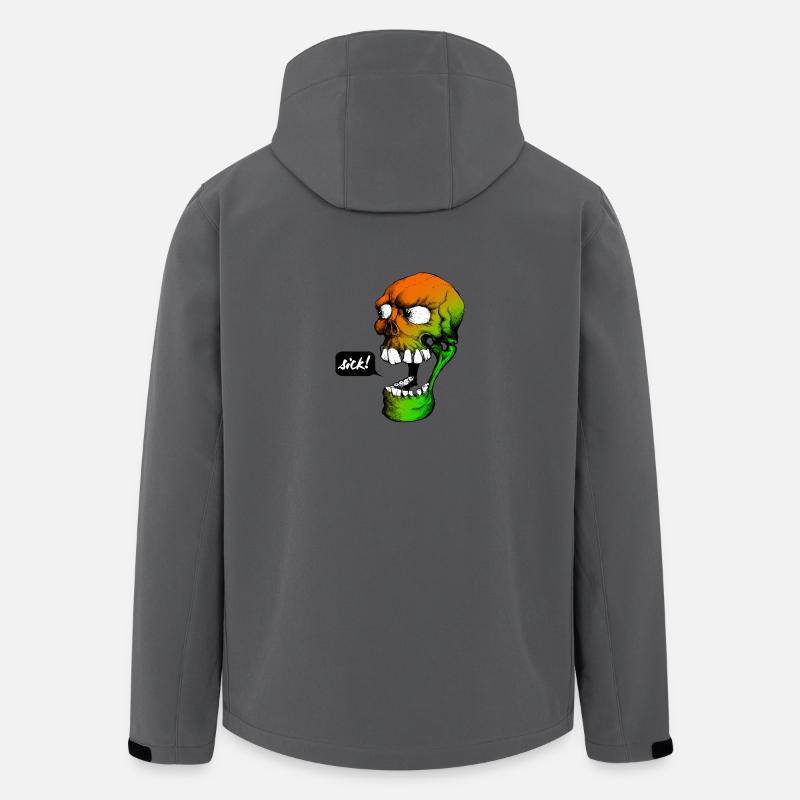 Psychedelic Skull - Recycelte Männer Softshell-Jacke von Stanley/Stella - Anthrazit