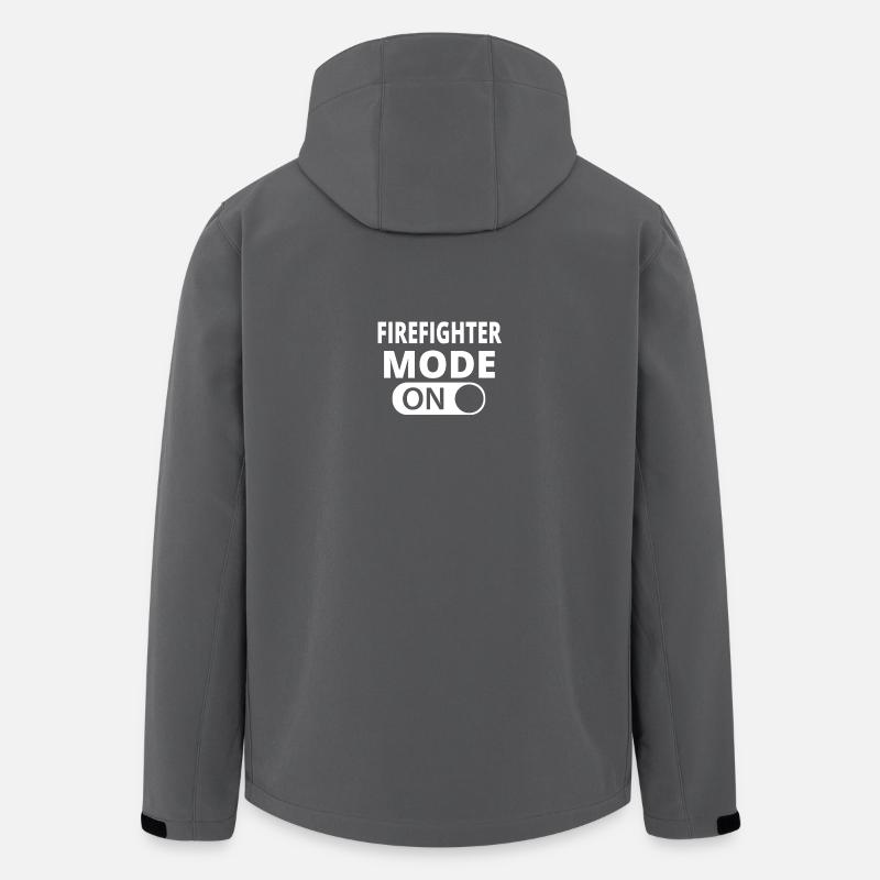 MODE ON FIREFIGHTER - Recycelte Männer Softshell-Jacke von Stanley/Stella - Anthrazit