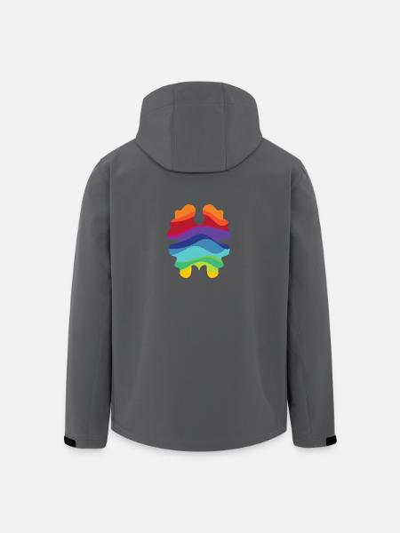 Rainbownut - Recycelte Männer Softshell-Jacke von Stanley/Stella - Anthrazit