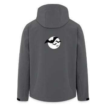 Halloween Fledermaus Schwarm 1c - Recycelte Männer Softshell-Jacke von Stanley/Stella - Anthrazit - Hinten - AI Model Male 185 light (185cm)