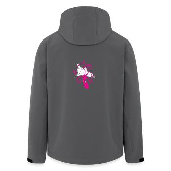 Squid vs Space Shuttle - Recycelte Männer Softshell-Jacke von Stanley/Stella - Anthrazit - Hinten - AI Model Male 185 light (185cm)