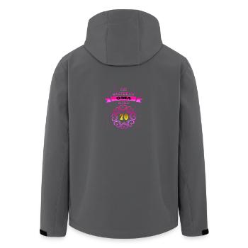Geburtstag Weltbeste OMA wird 70 - Recycelte Männer Softshell-Jacke von Stanley/Stella - Anthrazit - Hinten - AI Model Male 185 light (185cm)