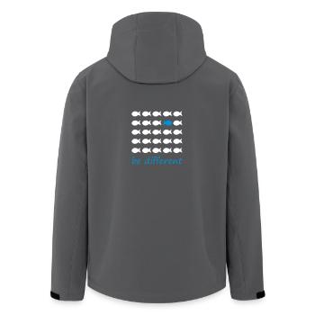 be different - Recycelte Männer Softshell-Jacke von Stanley/Stella - Anthrazit - Hinten - AI Model Male 185 light (185cm)