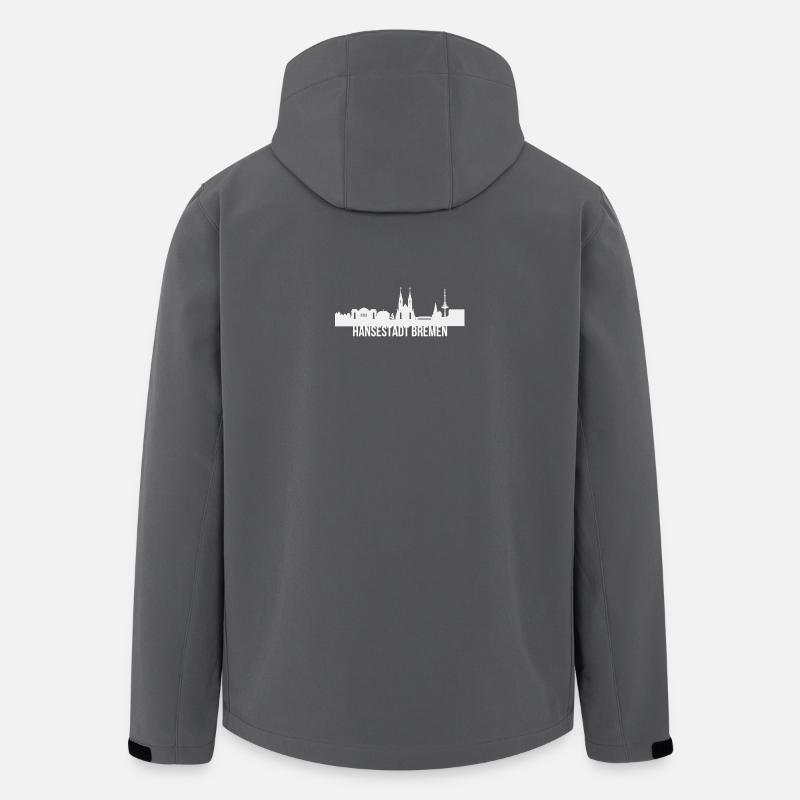 Ville hanséatique de Brême - Veste softshell homme en polyester recyclé Stanley/Stella - charbon