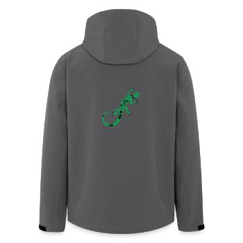 legu 67 - Recycelte Männer Softshell-Jacke von Stanley/Stella - Anthrazit - Hinten - AI Model Male 185 light (185cm)