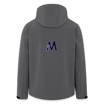 M - Recycelte Männer Softshell-Jacke von Stanley/Stella - Anthrazit - Hinten - AI Model Male 185 light (185cm)
