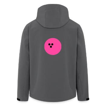Bowlingkugel, Bowling - Recycelte Männer Softshell-Jacke von Stanley/Stella - Anthrazit - Hinten - AI Model Male 185 light (185cm)