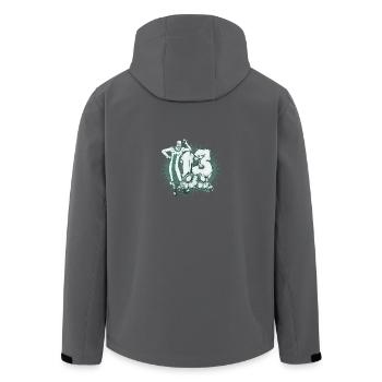 clown 13 - Recycelte Männer Softshell-Jacke von Stanley/Stella - Anthrazit - Hinten - AI Model Male 185 light (185cm)