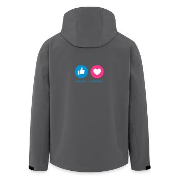 wie - Recycelte Männer Softshell-Jacke von Stanley/Stella - Anthrazit - Hinten - AI Model Male 185 light (185cm)