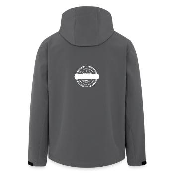 Ein Urgestein des Handwerks EIGENER BERUF - Recycelte Männer Softshell-Jacke von Stanley/Stella - Anthrazit - Hinten - AI Model Male 185 light (185cm)