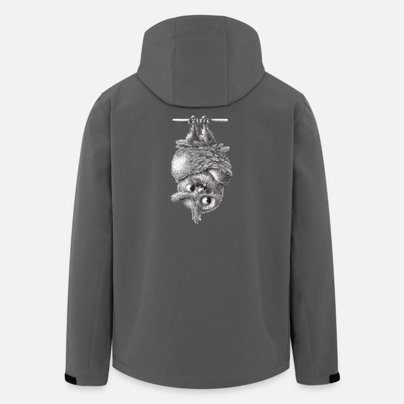 Vampire Owl - Dracula Owl - Veste softshell homme en polyester recyclé Stanley/Stella - charbon