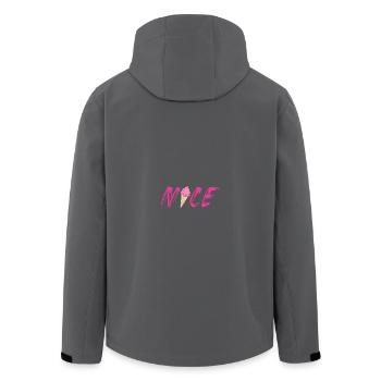 pink Himbeere Erdbeere Eis Eiswaffel nice schön - Recycelte Männer Softshell-Jacke von Stanley/Stella - Anthrazit - Hinten - AI Model Male 185 light (185cm)