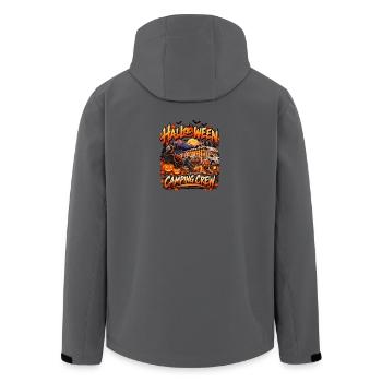 Halloween Camping Crew Motiv - Recycelte Männer Softshell-Jacke von Stanley/Stella - Anthrazit - Hinten - AI Model Male 185 light (185cm)