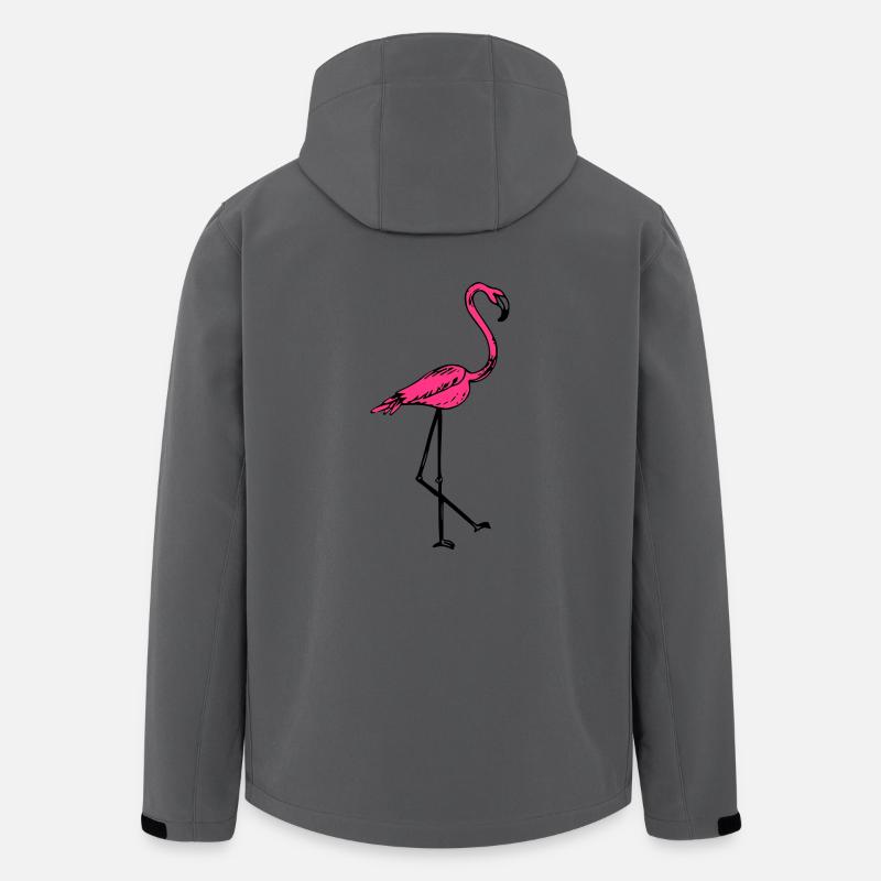 flamingo - Recycelte Männer Softshell-Jacke von Stanley/Stella - Anthrazit