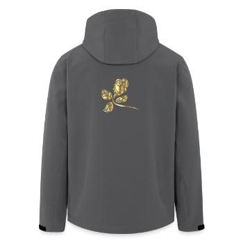 Goldene Rose - Recycelte Männer Softshell-Jacke von Stanley/Stella - Anthrazit - Hinten - AI Model Male 185 light (185cm)
