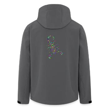 skorp 7 - Recycelte Männer Softshell-Jacke von Stanley/Stella - Anthrazit - Hinten - AI Model Male 185 light (185cm)