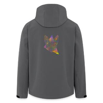 Kelpie Maori - Recycelte Männer Softshell-Jacke von Stanley/Stella - Anthrazit - Hinten - AI Model Male 185 light (185cm)