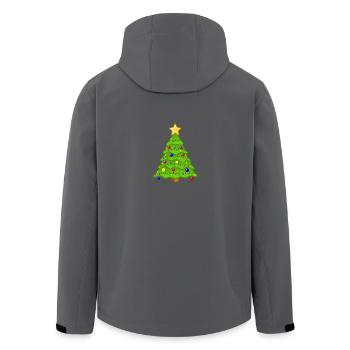 christma s553 - Recycelte Männer Softshell-Jacke von Stanley/Stella - Anthrazit - Hinten - AI Model Male 185 light (185cm)