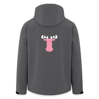 ELCH - MOOSE - Recycelte Männer Softshell-Jacke von Stanley/Stella - Anthrazit - Hinten - AI Model Male 185 light (185cm)