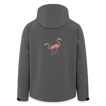 b i r d648 - Recycelte Männer Softshell-Jacke von Stanley/Stella - Anthrazit - Hinten - AI Model Male 185 light (185cm)